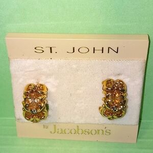 Vintage St John Clip-on Earrings